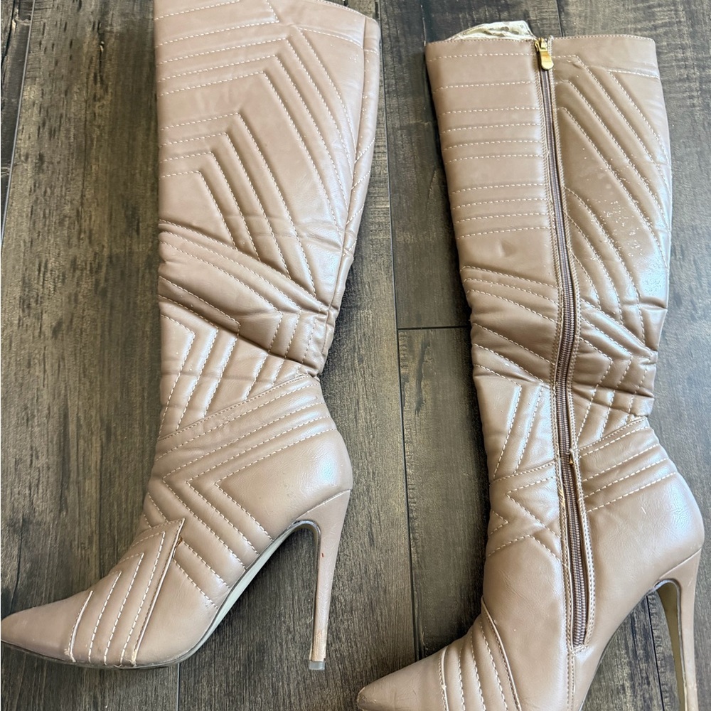 Tan Knee-High Boots